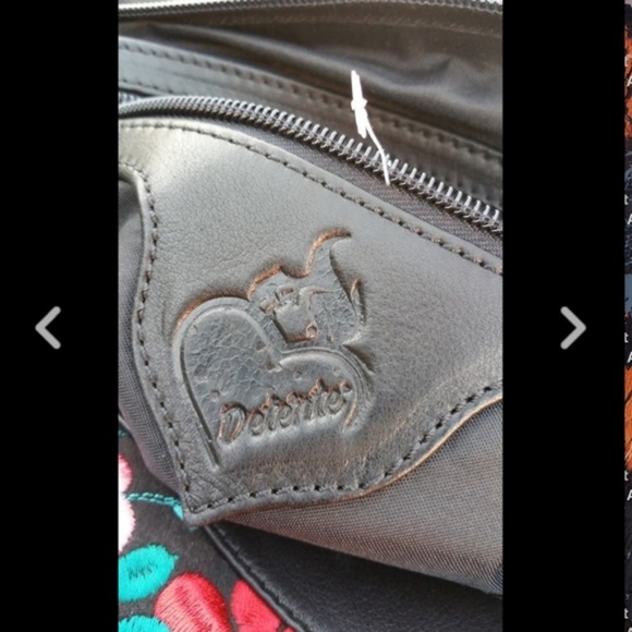 SOLD NEW Detenté Leather Floral Convertible Bag - Picture 7 of 8